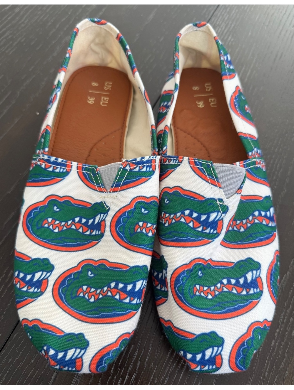 University of Florida UF Gator Print Flats Size 8